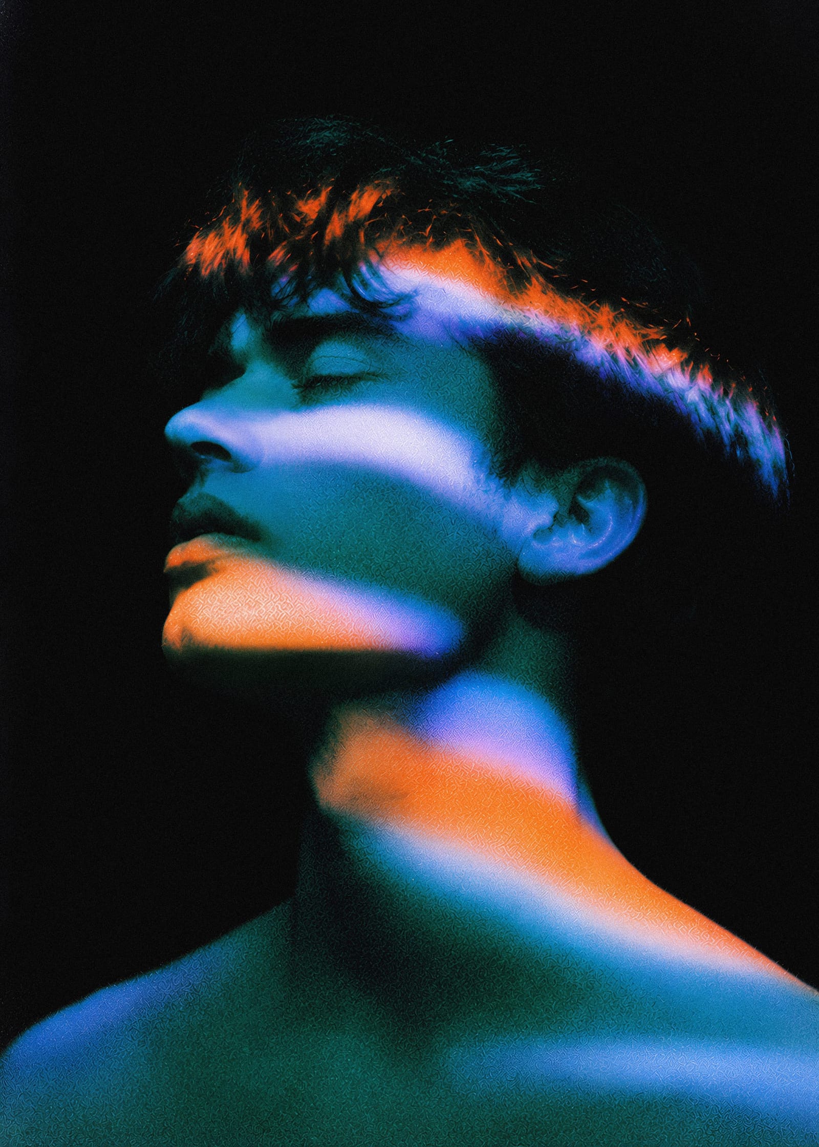 Cinematic Portrait With Colored Lighting