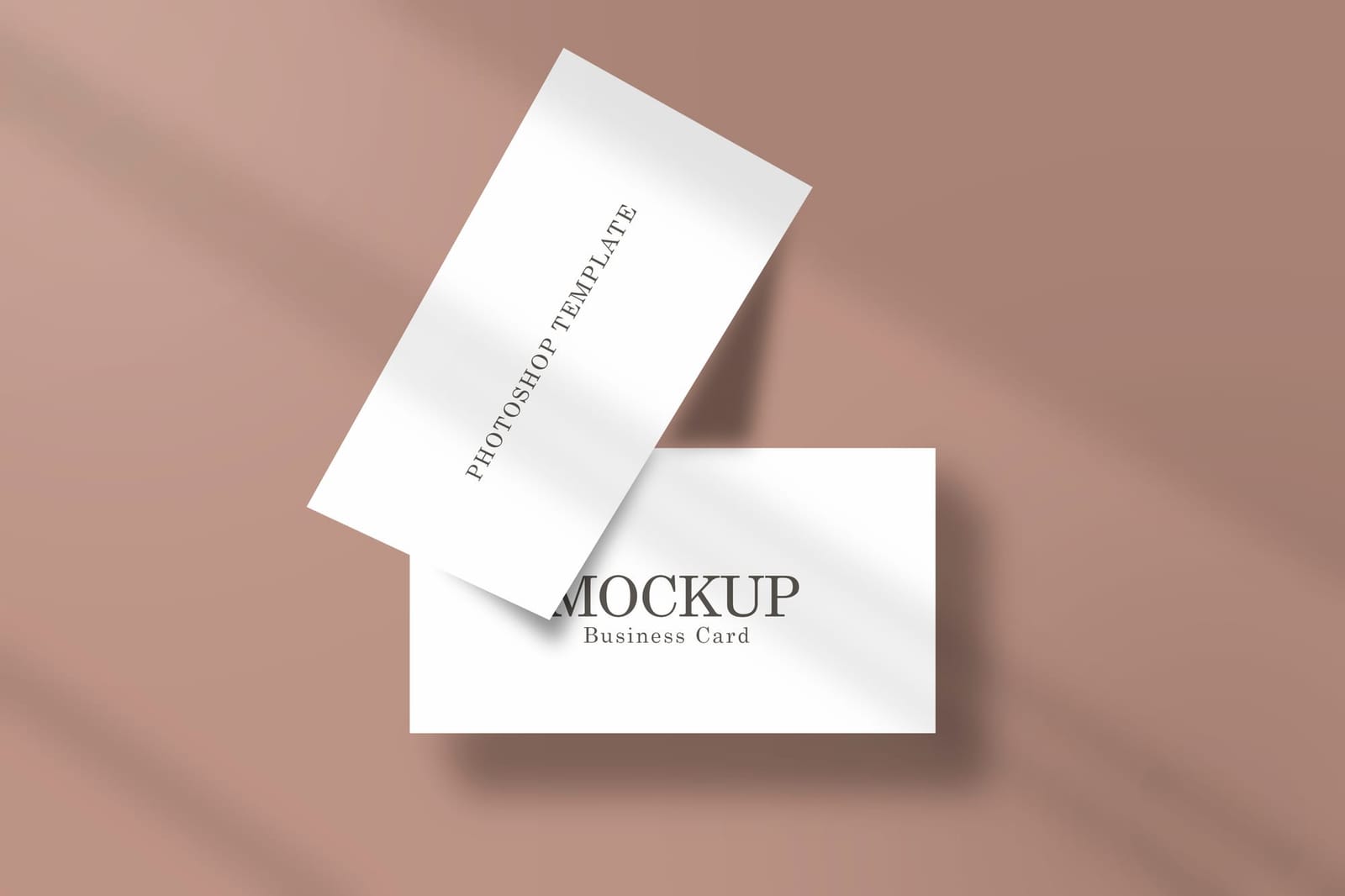 Elegant Vertical Business Card Mockup