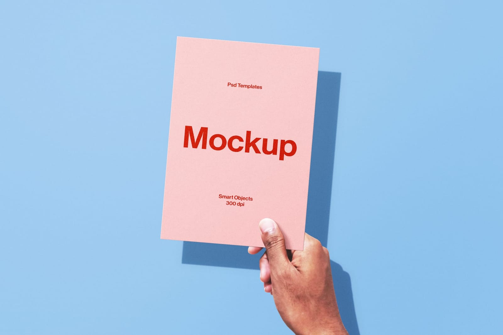 Hand Holding Poster Mockup