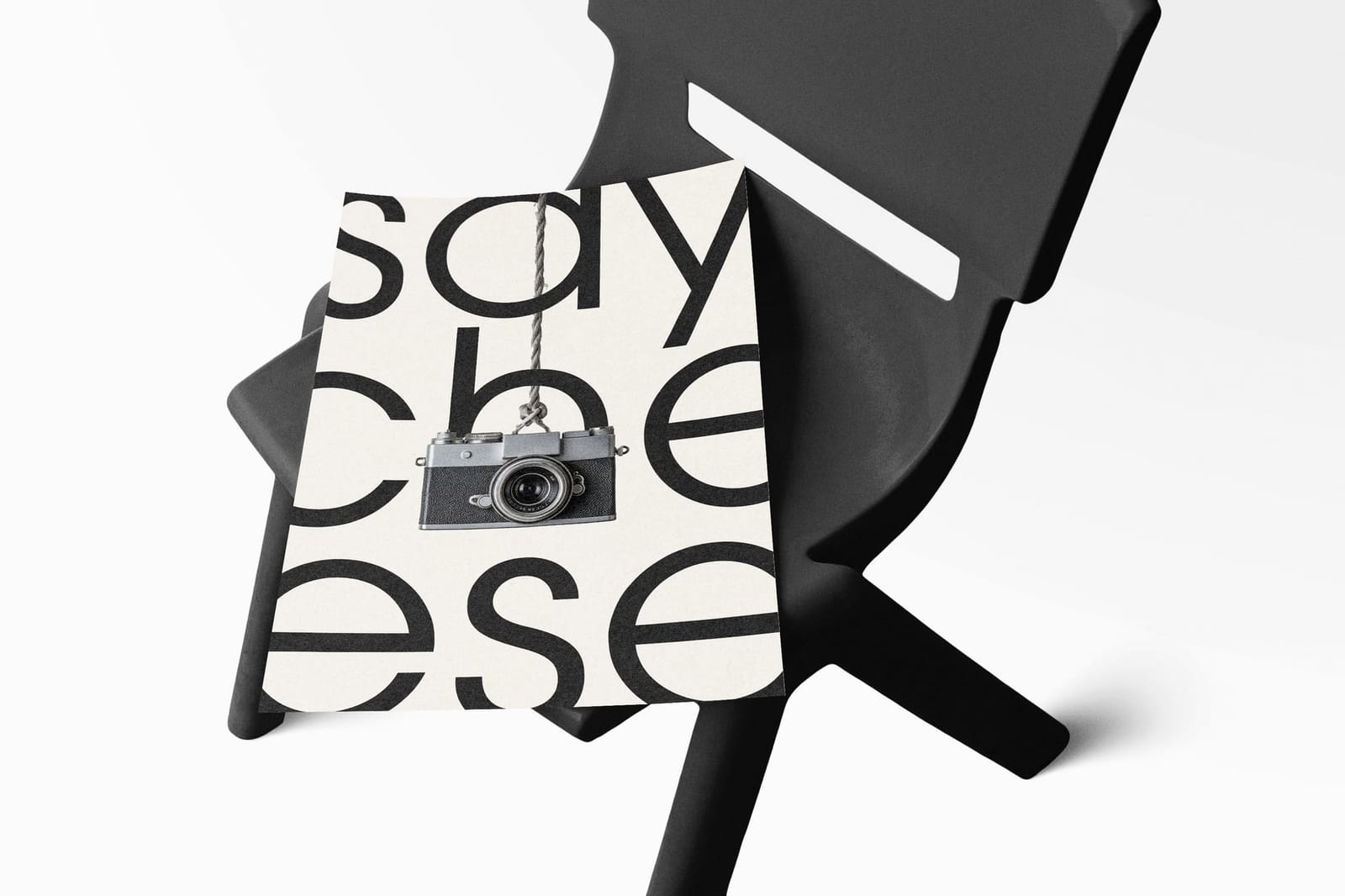 Poster Mockup on Chair