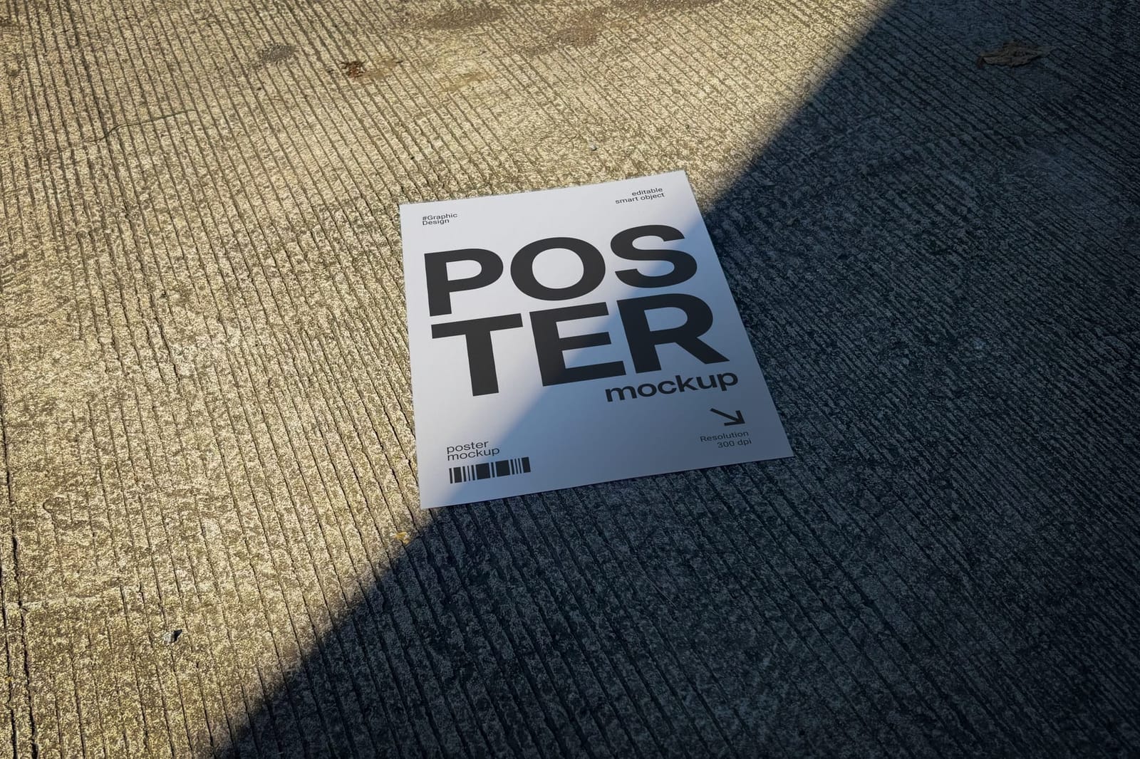 Poster Mockup on Street