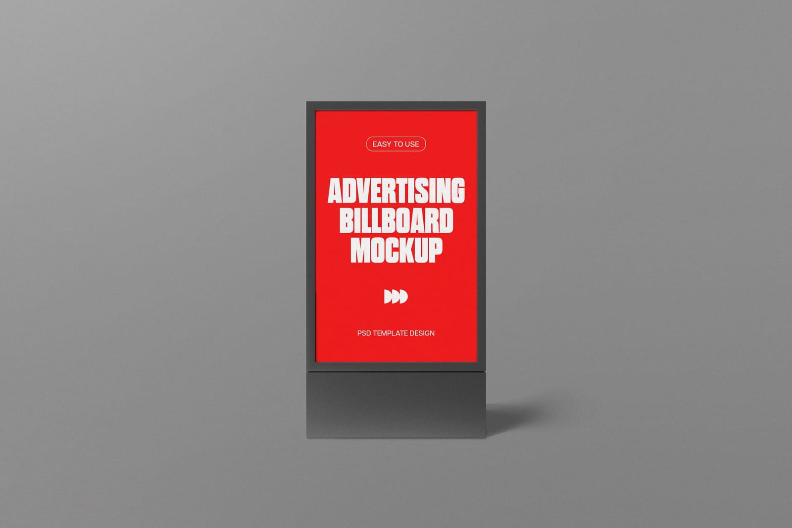 Vertical Advertising Billboard Mockup