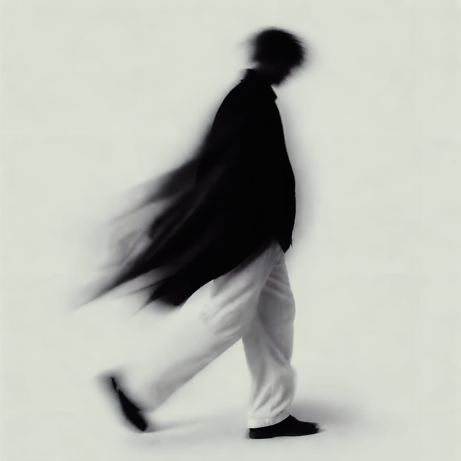 Walking Figure In Motion Blur