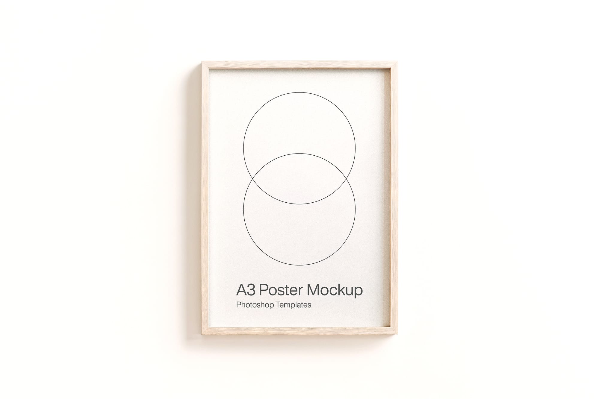 A3 Poster Frame Mockup in a Realistic Size