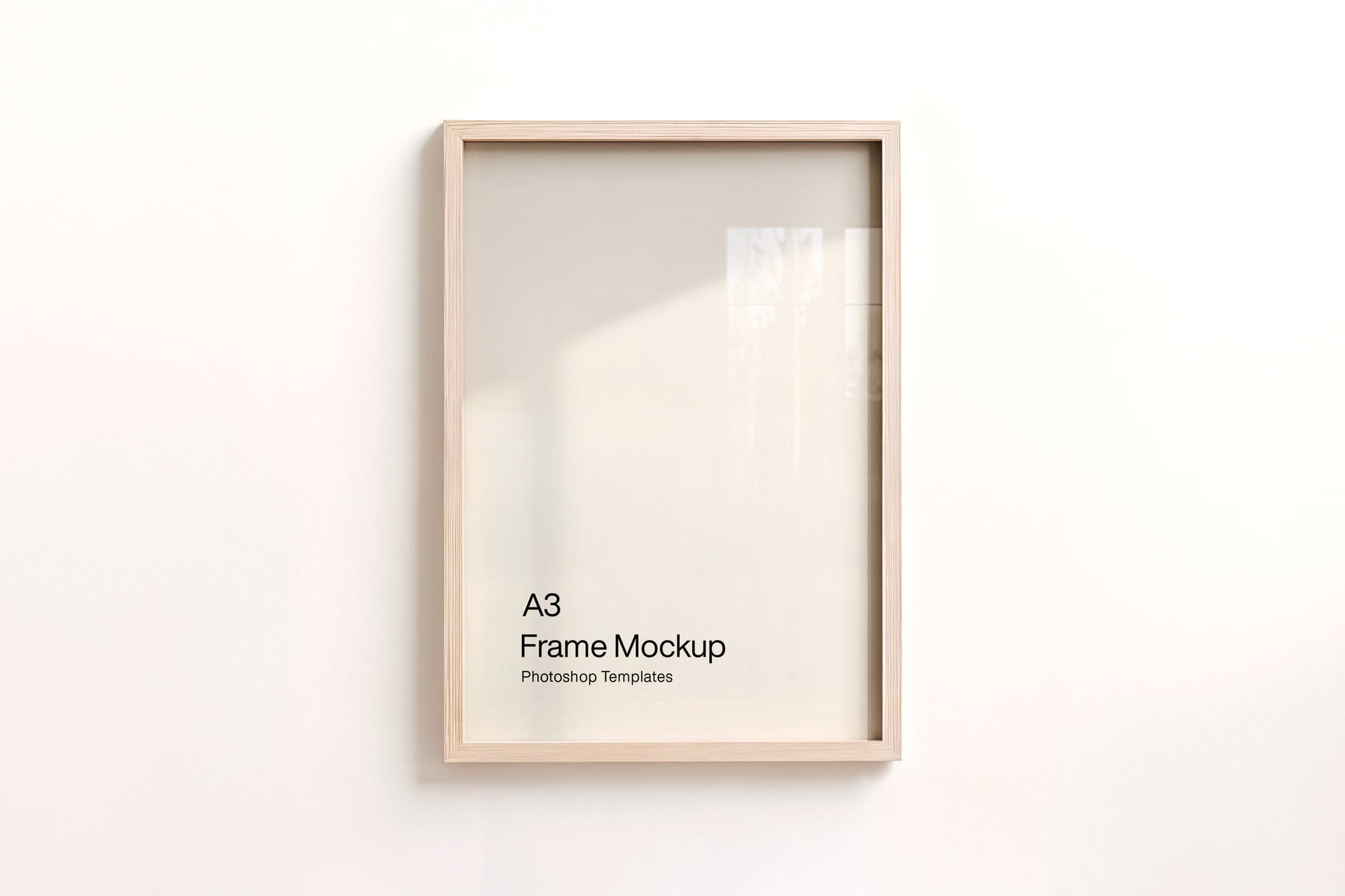 A3 Poster Frame Mockup with Shadows