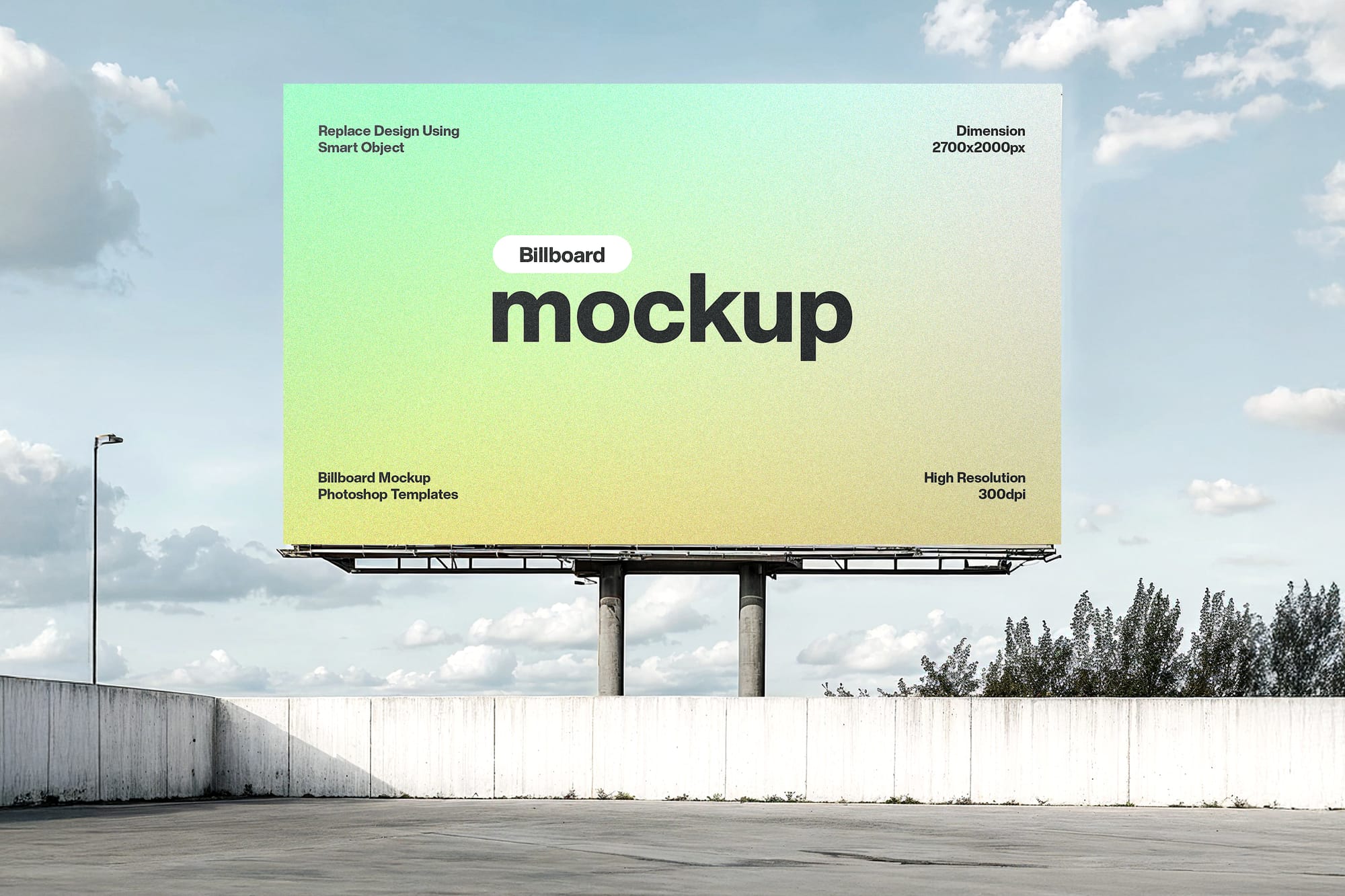 Billboard Mockup with Large Size