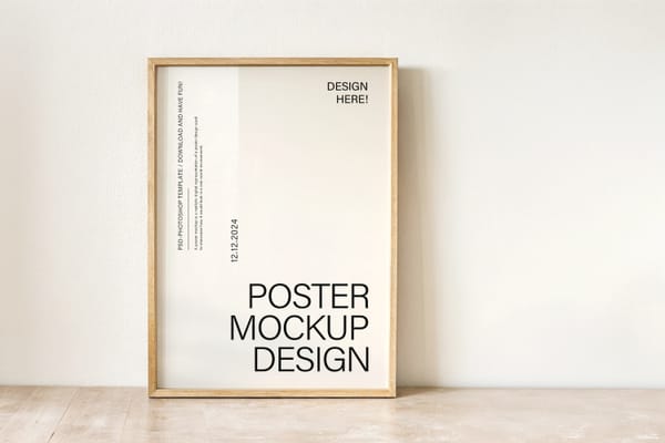 Frame Mockup Stand on Floor