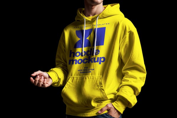 Hoodie Mockup with Model