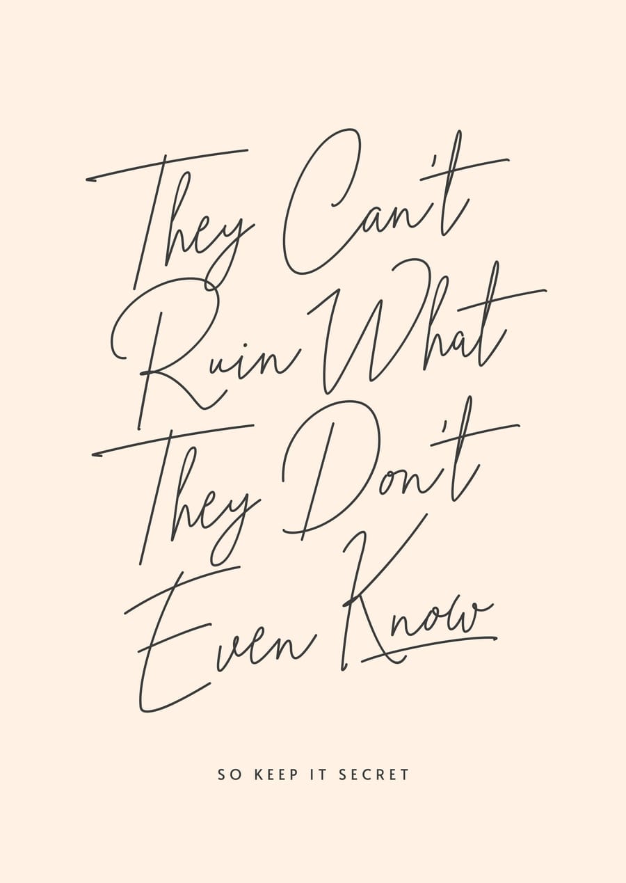 They Can't Ruin What They Don't Even Know