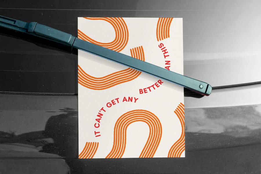 Car Windshield Flyer Poster Mockup