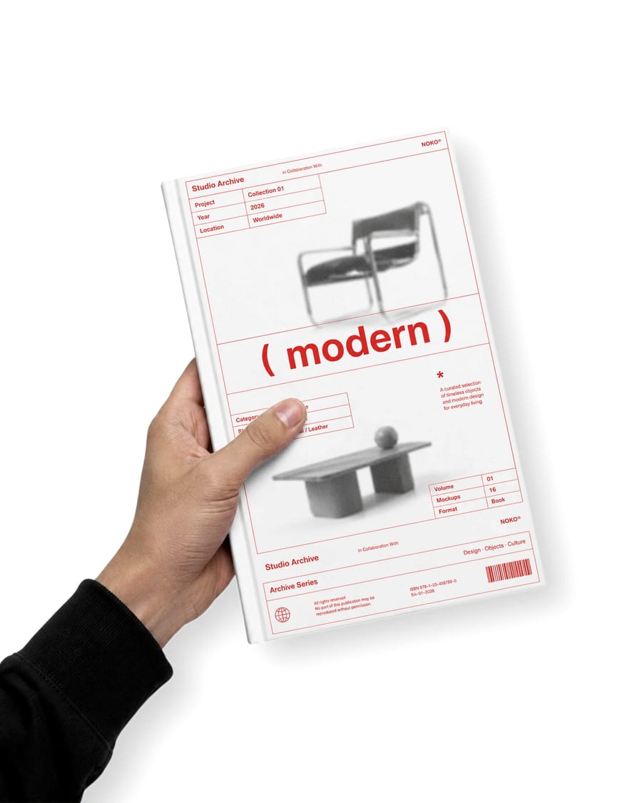Contemporary Book Presentation Mockup