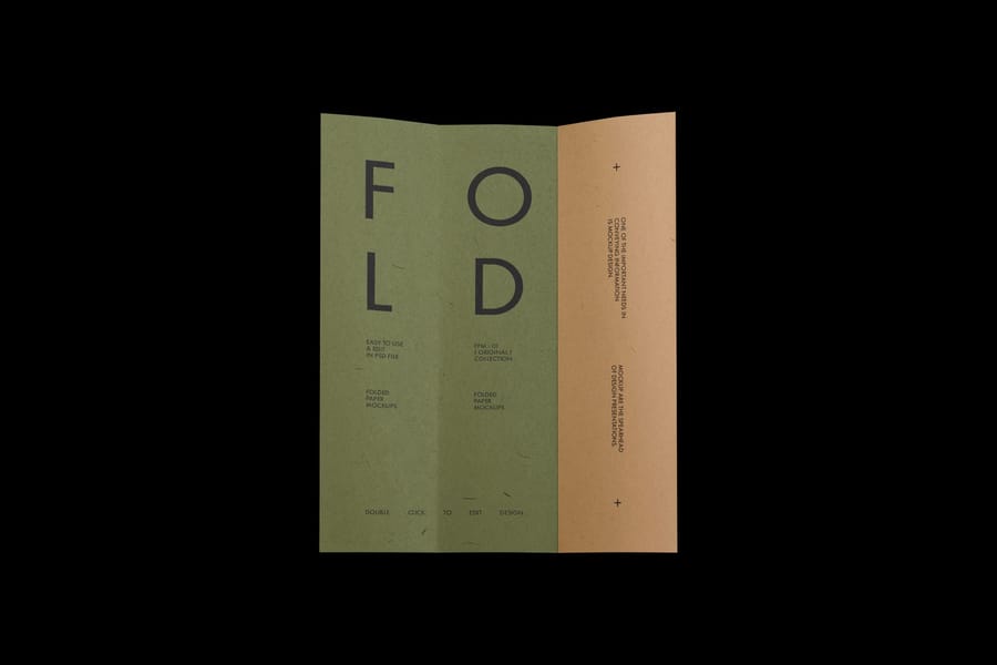 Folded Paper Mockup