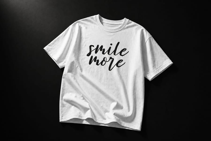 Hanging T-Shirt Studio Mockup