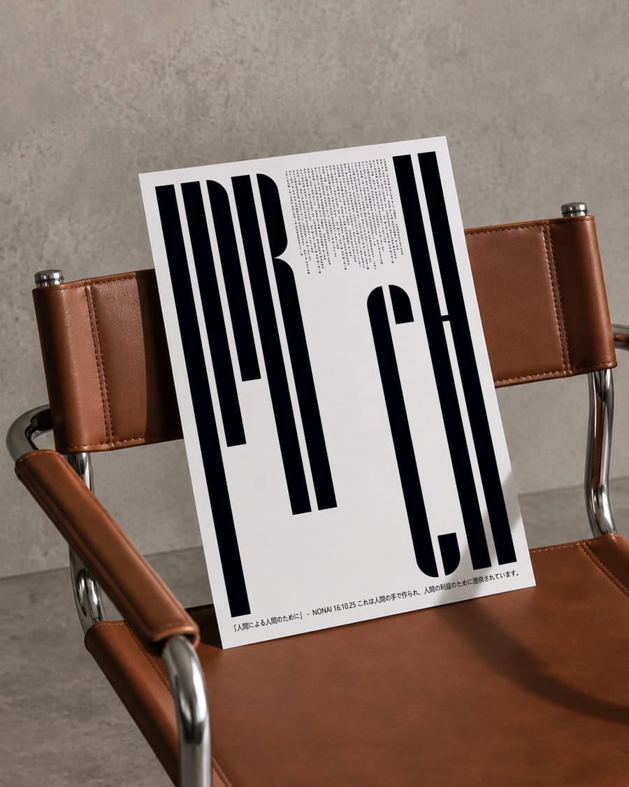Luxury Leather Chair Poster Mockup